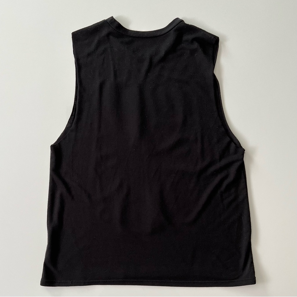 Lady Gaga Joanne Muscle Tank Top, Black, XS - Picture 2 of 6